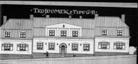 foto retro Projekt trojdomku na Jarově v dobové vizualizaci 